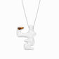 Dal Korean Hangul  Moon Tiger’s Eye Pendant 달