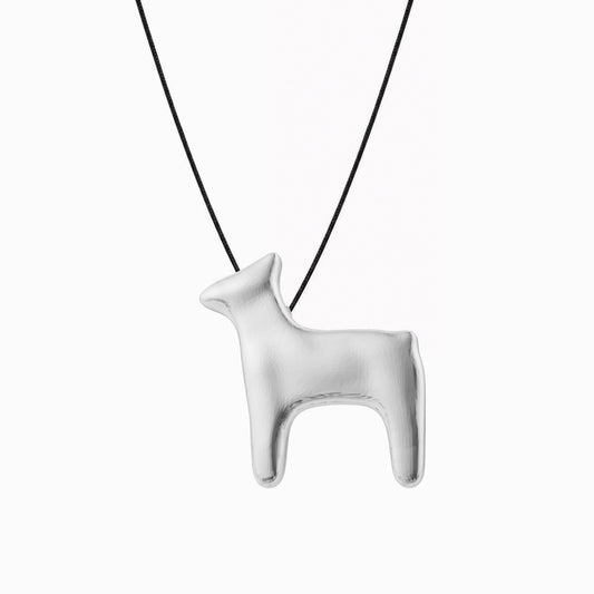 Deer Ten Symbols of Longevity Pendant Necklace 사슴