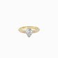 Pear Cut Pavé Diamond Ring Gold | LUV