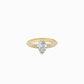 Pear Cut Pavé Diamond Ring Gold | LUV