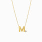 J Initial Letter Point Natural Diamond Necklace 14K Solid Gold