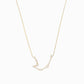 Aquarius Zodiac Constellation Pavé Diamond Necklace 14K Solid Gold