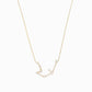 Aquarius Zodiac Constellation Pavé Lab Diamond Necklace 14K Solid Gold