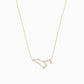 Leo Zodiac Constellation Pavé Diamond Necklace 14K Solid Gold
