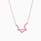Libra Zodiac Constellation Necklace 14k Solid Gold Pink Tourmaline Birthstone NYC | BY L’AIMÉ NEW YORK