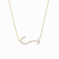 Scorpio Zodiac Constellation Pavé Diamond Necklace 14K Solid Gold