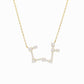 Sagittarius Zodiac Constellation Pavé Diamond Necklace 14K Solid Gold