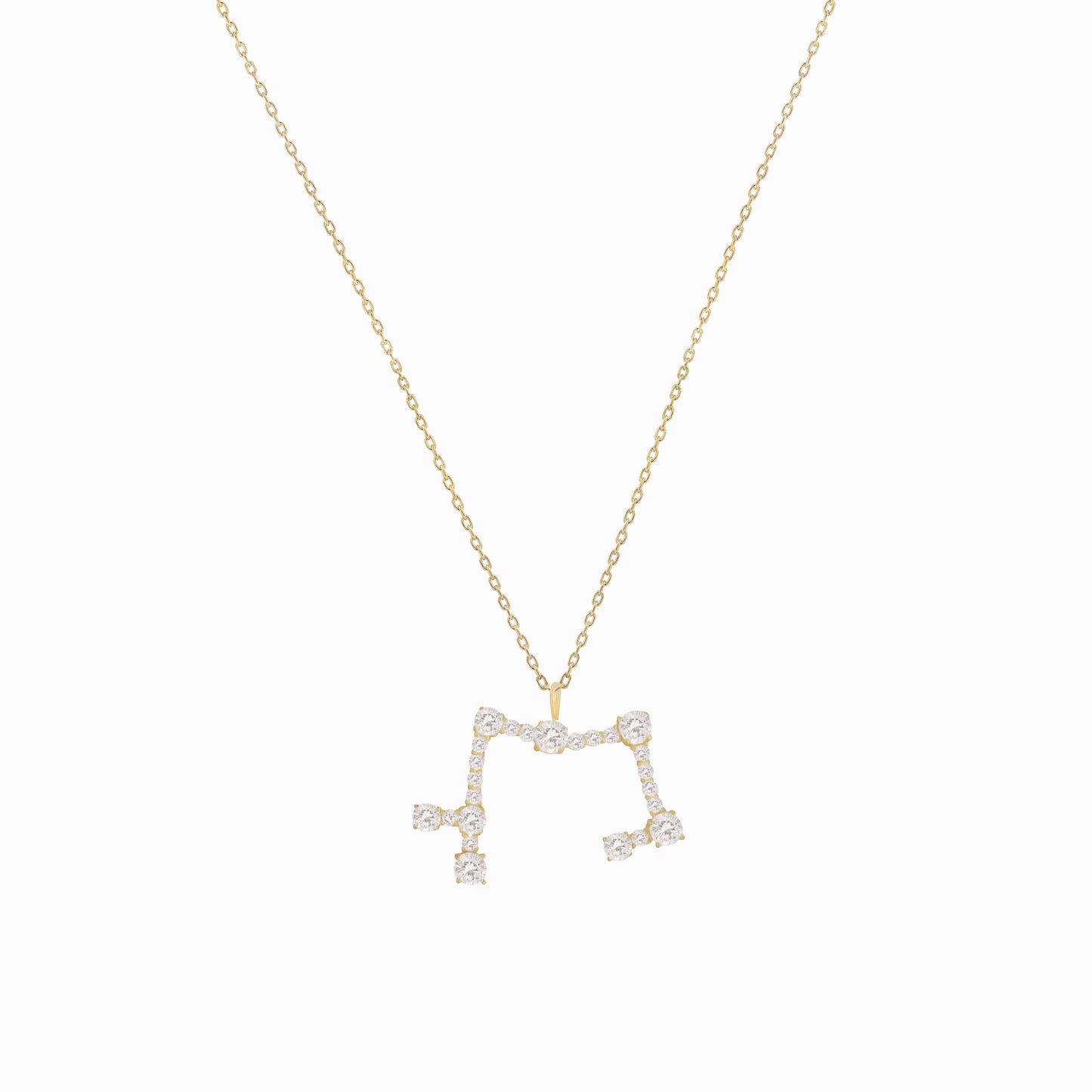 Sagittarius Zodiac Constellation Pavé Natural Diamond Pendant 14K Solid Gold Fine Jewelry | BY L’AIMÉ NEW YORK