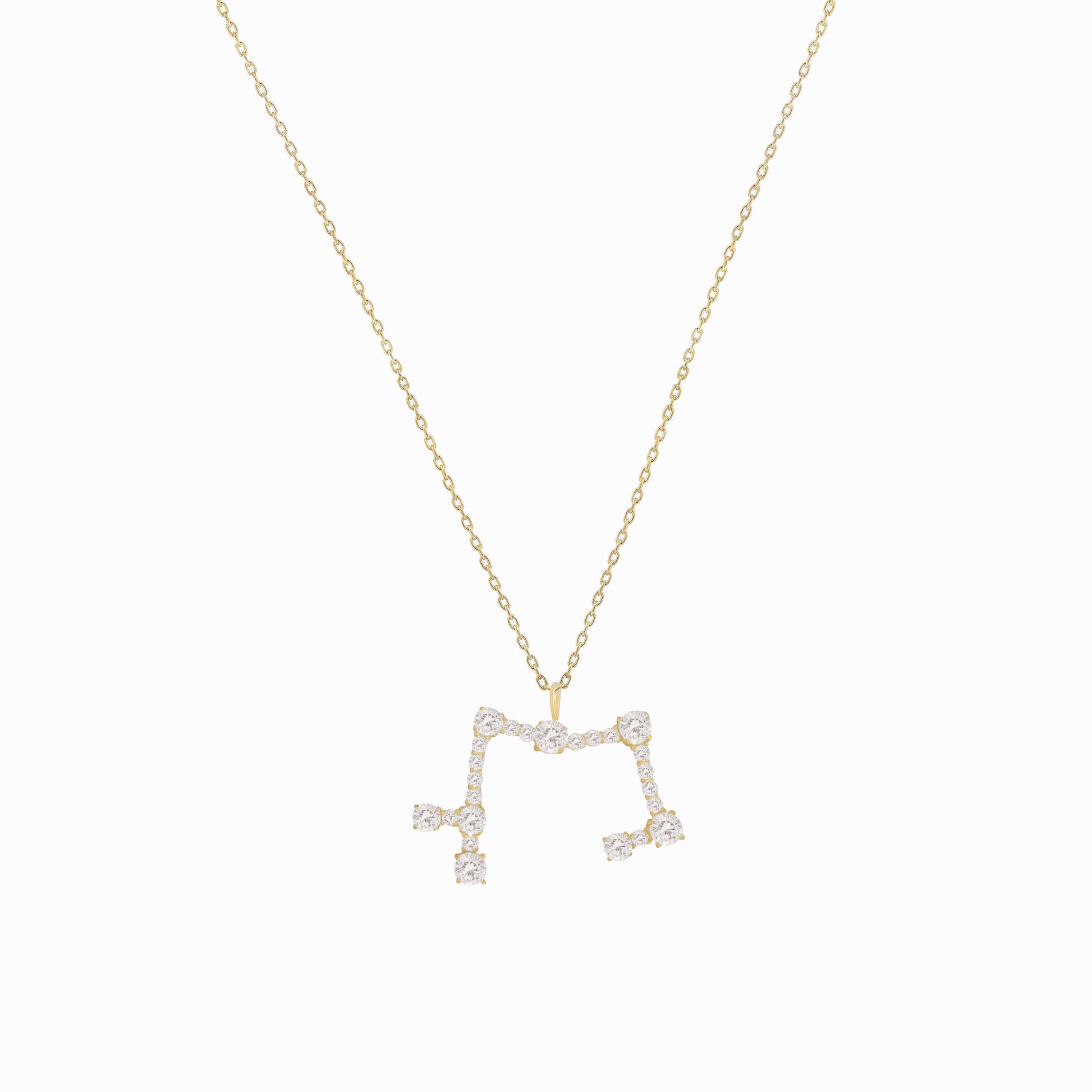 Sagittarius Zodiac Constellation Pavé Natural Diamond Pendant 14K Solid Gold Fine Jewelry | BY L’AIMÉ NEW YORK