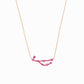 Virgo Zodiac Constellation Pavé Pink Sapphire Pendant 14K Solid Gold BY L’AIMÉ NEW YORK