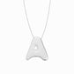 Soft Puffy Bubble Initial Letter Necklace Sterling Silver | BY L’AIMÉ NEW YORK Fine Jewelry NYC