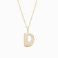 Soft Bubble Puffy Initial Necklace & Charm in 14K Solid Gold BY L’AIMÉ NEW YORK