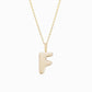 Soft Bubble Puffy Initial Necklace & Charm in 14K Solid Gold BY L’AIMÉ NEW YORK