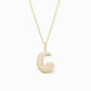 Soft Bubble Puffy Initial Necklace & Charm in 14K Solid Gold BY L’AIMÉ NEW YORK