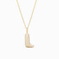 Soft Bubble Puffy Initial Necklace & Charm in 14K Solid Gold BY L’AIMÉ NEW YORK