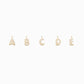 Soft Puffy Initial Letter Charm 14K Solid Gold Collection