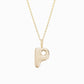 Soft Bubble Puffy Initial Necklace & Charm in 14K Solid Gold BY L’AIMÉ NEW YORK