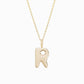 Soft Bubble Puffy Initial Necklace & Charm in 14K Solid Gold BY L’AIMÉ NEW YORK