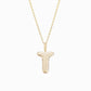 Soft Bubble Puffy Initial Necklace & Charm in 14K Solid Gold BY L’AIMÉ NEW YORK