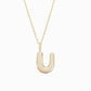 Soft Bubble Puffy Initial Necklace & Charm in 14K Solid Gold BY L’AIMÉ NEW YORK