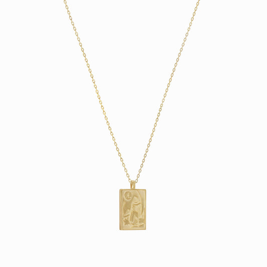 Korean Go-Stop Card Game Ogwang December Pendant 14KSolid Gold 오광 비