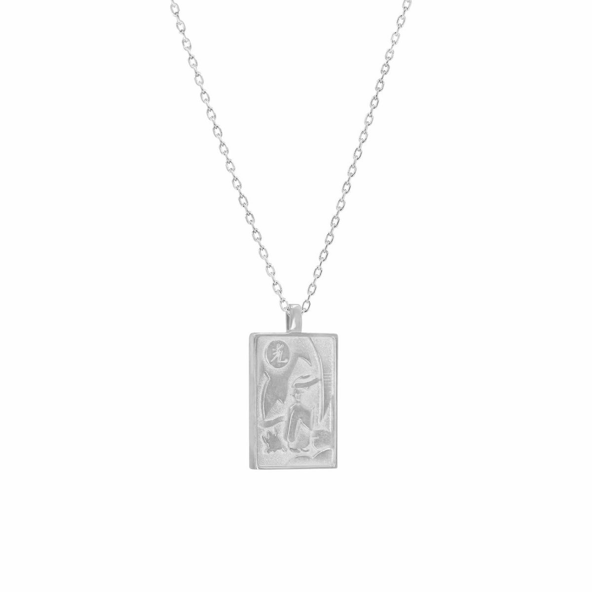 Korean Go-Stop Card Game Ogwang December Necklace Pendant Sterling Silver 오광 비