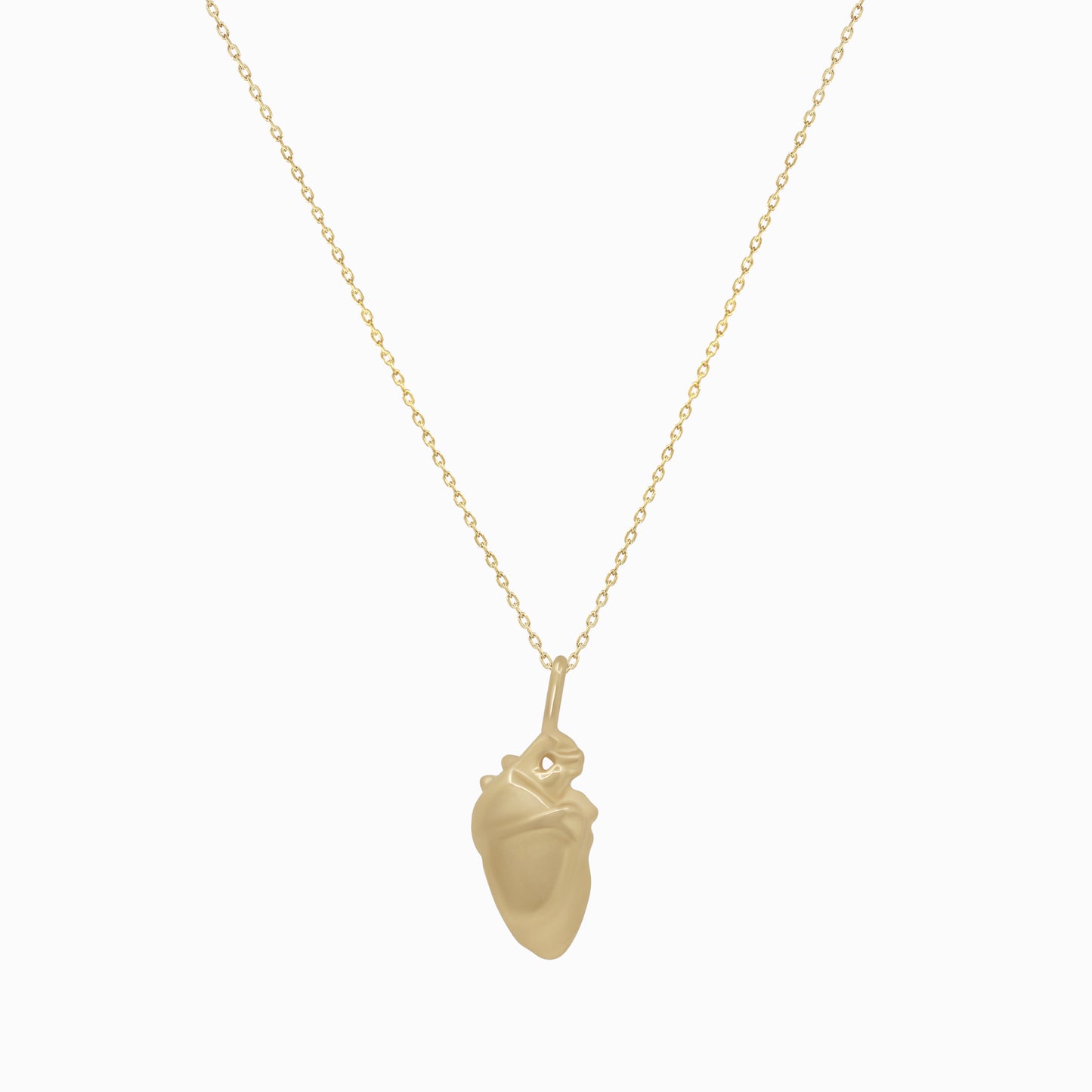 Simjang Heart Pendant 14K Solid Gold 심장