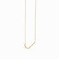 J Large Initial Letter Necklace  14K Solid Gold