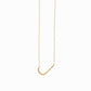X Large Initial Letter Necklace  14K Solid Gold