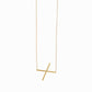 X Large Initial Letter Necklace  14K Solid Gold