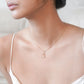 L Script Initial Letter Necklace 14K Solid Gold