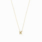 K Initial Letter Necklace 14K Gold