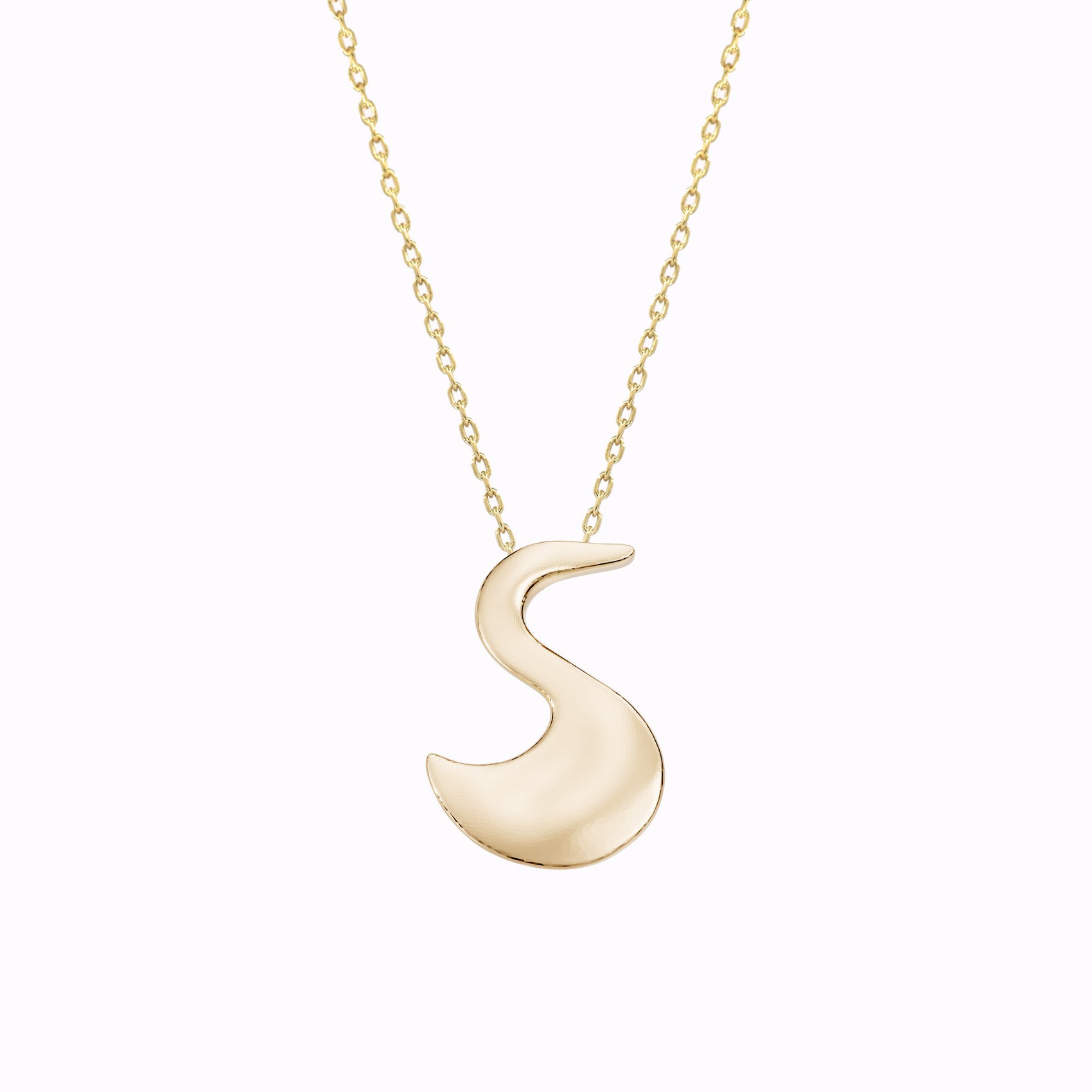 Hak Crane Necklace 14K Solid Gold | The Eternal Ten 학