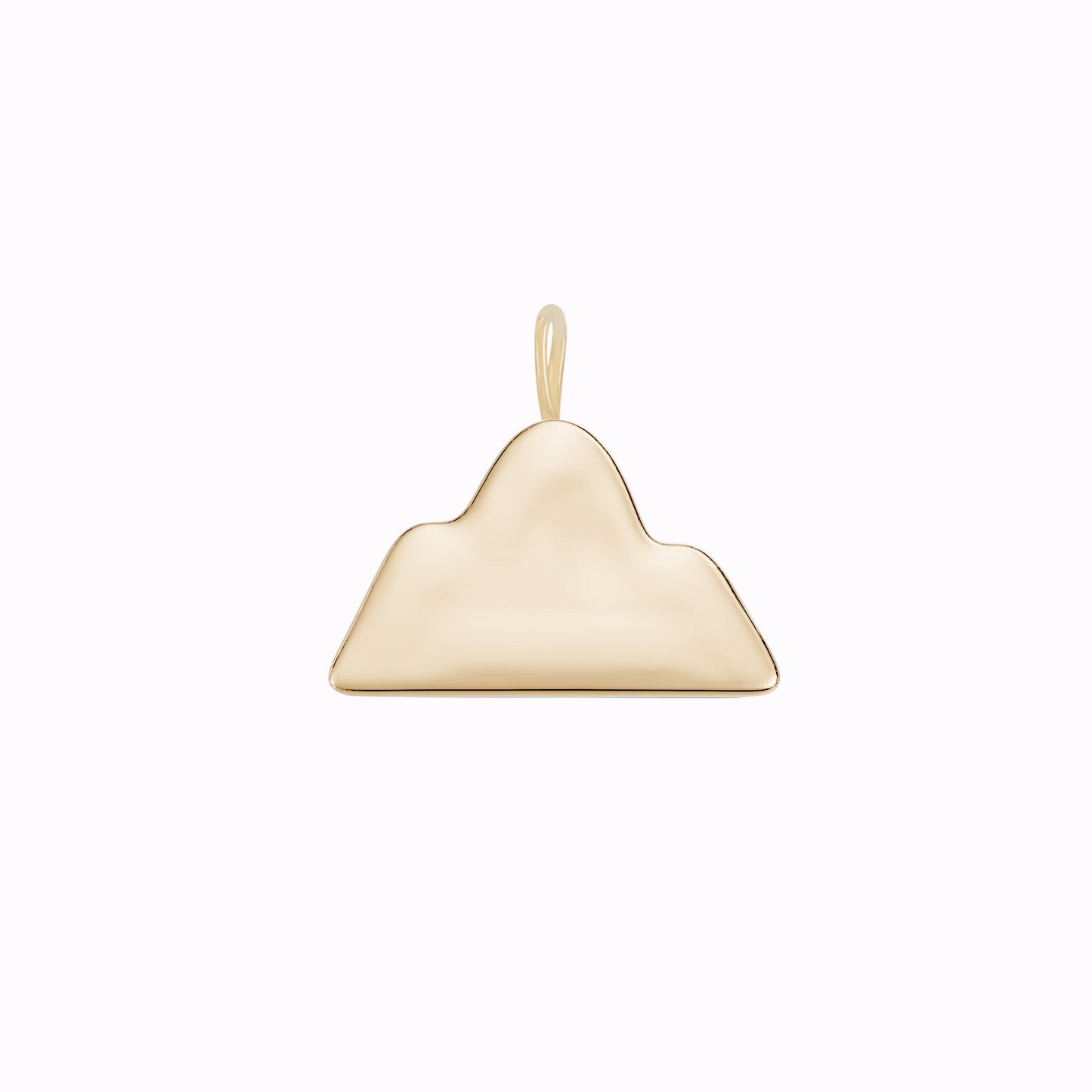 Mountain Charm Necklace 14K Solid Gold | Ten Symbols of Longevity 십장생 산