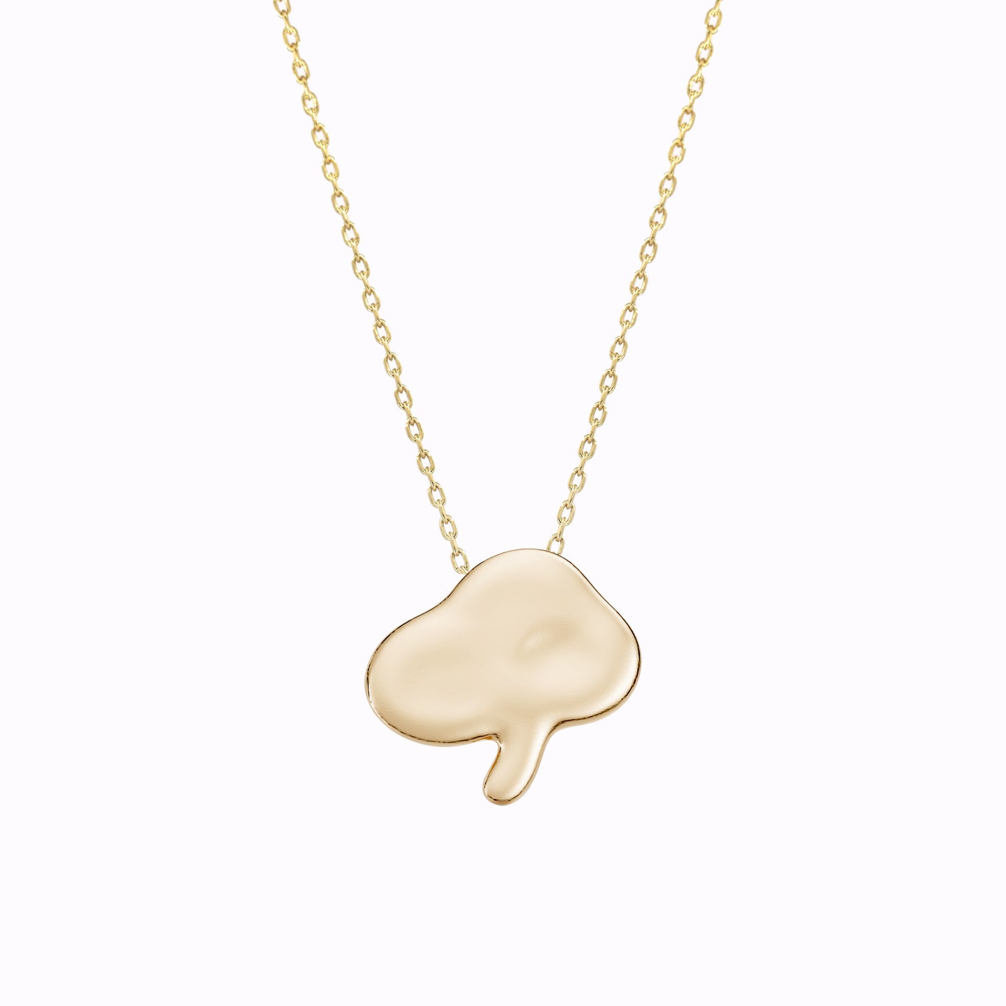 Bullo Immortality Shroom Necklace 14K Solid Gold | The Eternal Ten 불로초