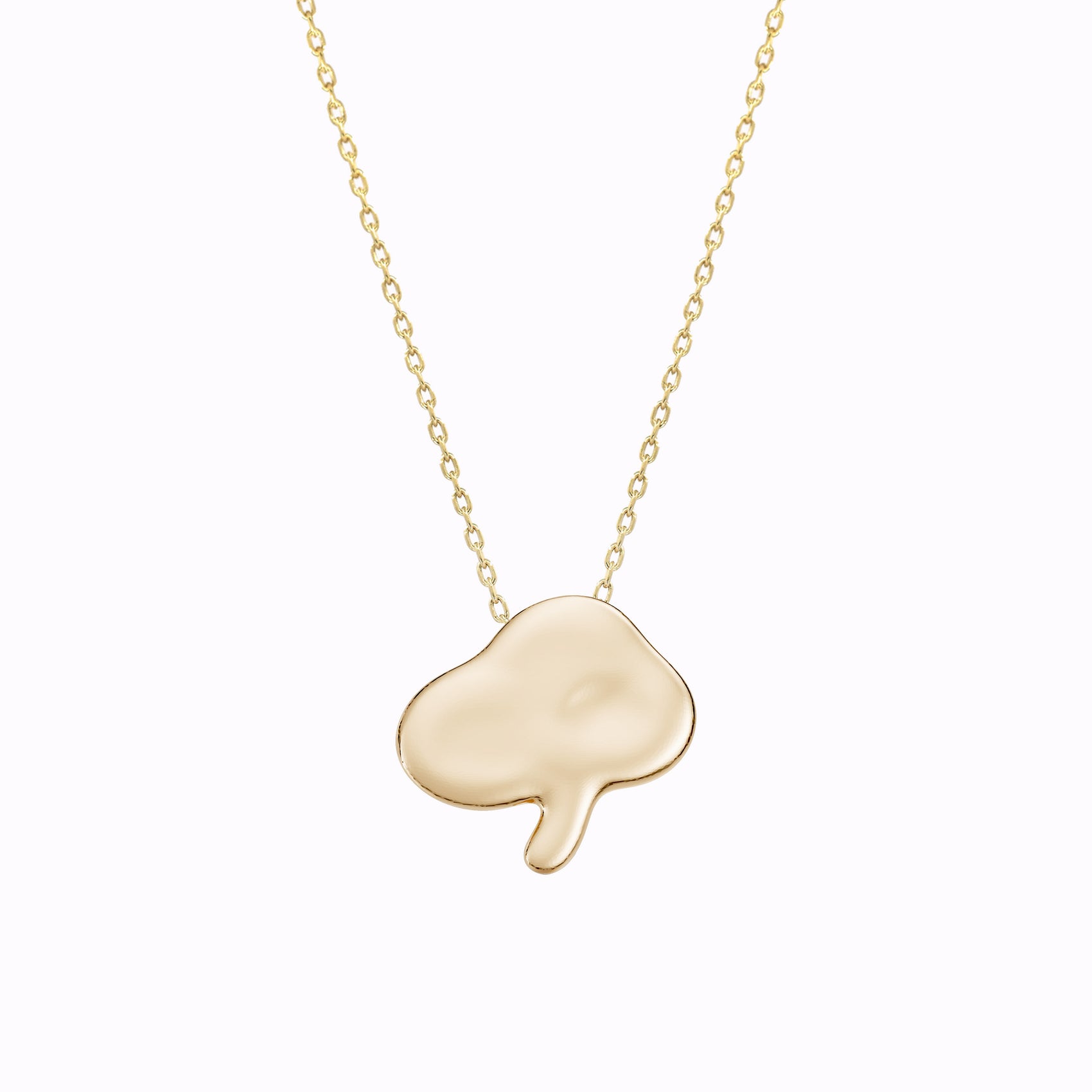 Bullo Immortality Shroom Necklace 14K Solid Gold | The Eternal Ten 불로초