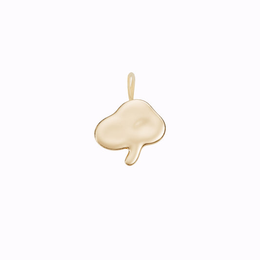 Mystic Herb Charm Necklace 14K Solid Gold | Ten Symbols of Longevity 십장생 불로초