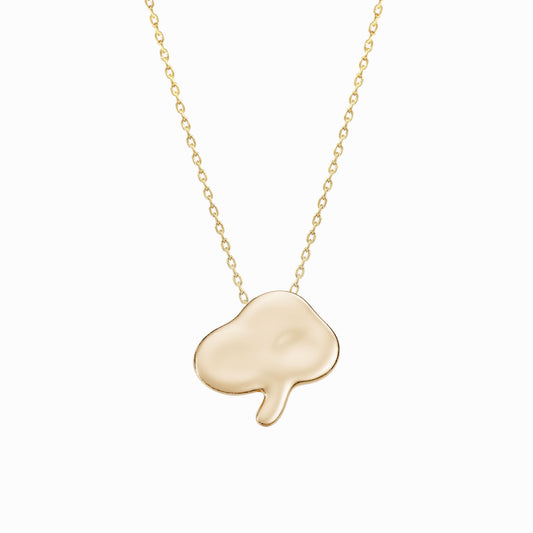 Immortal Bloom Mystic Herb Charm Necklace 14K Solid Gold | Ten Symbols of Longevity 십장생 불로초 | BY L’AIMÉ NEW YORK 