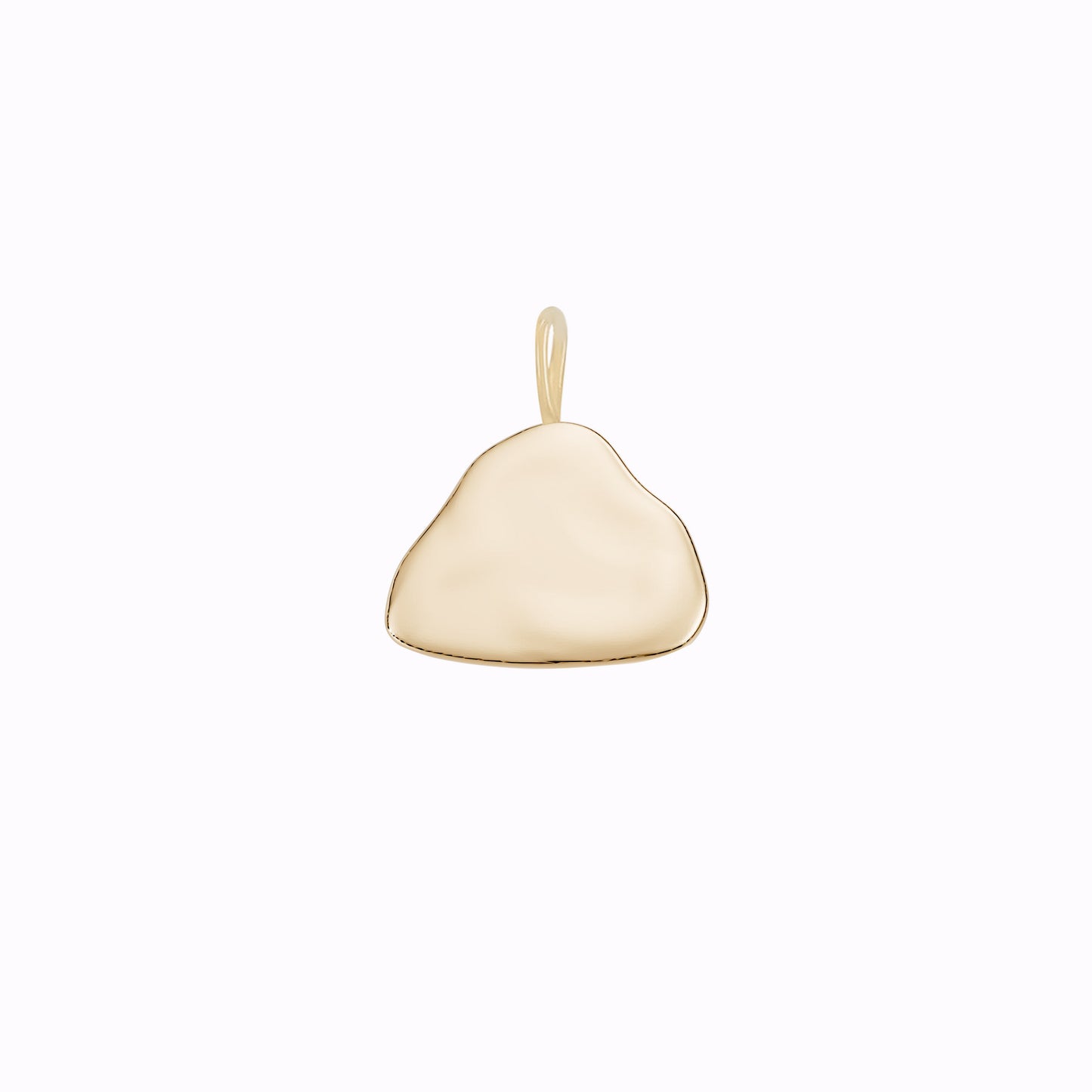 Rock Lucky Charm Necklace 14K Solid Gold | Korean Ten Symbols of Longevity 십장생 바위