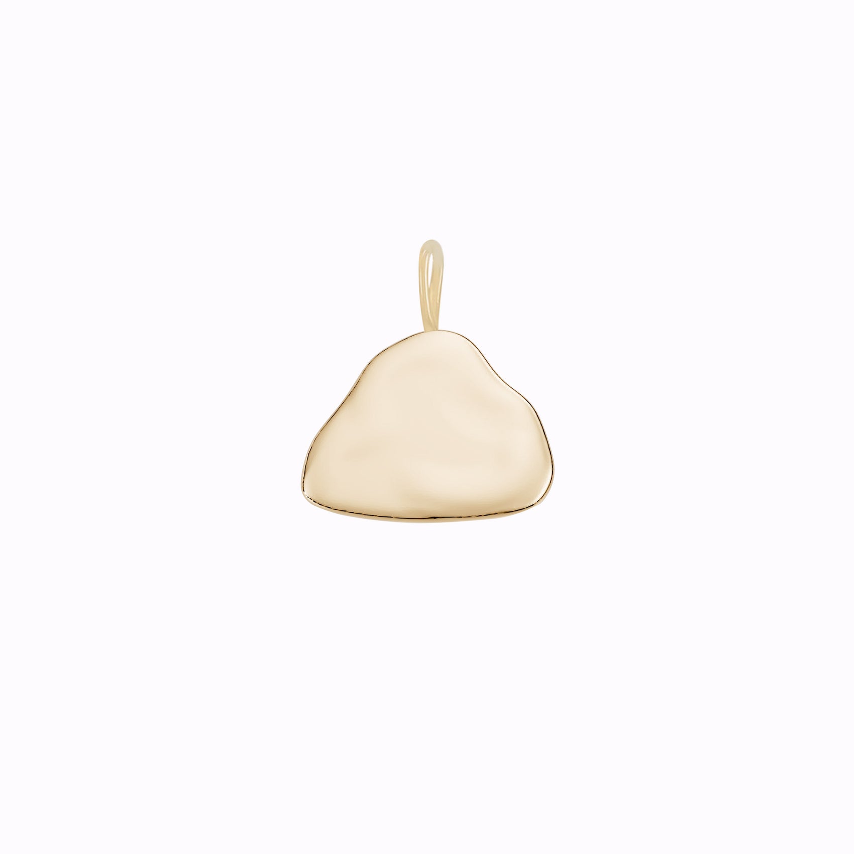 Rock Charm Necklace 14K Solid Gold | Ten Symbols of Longevity 십장생 바위
