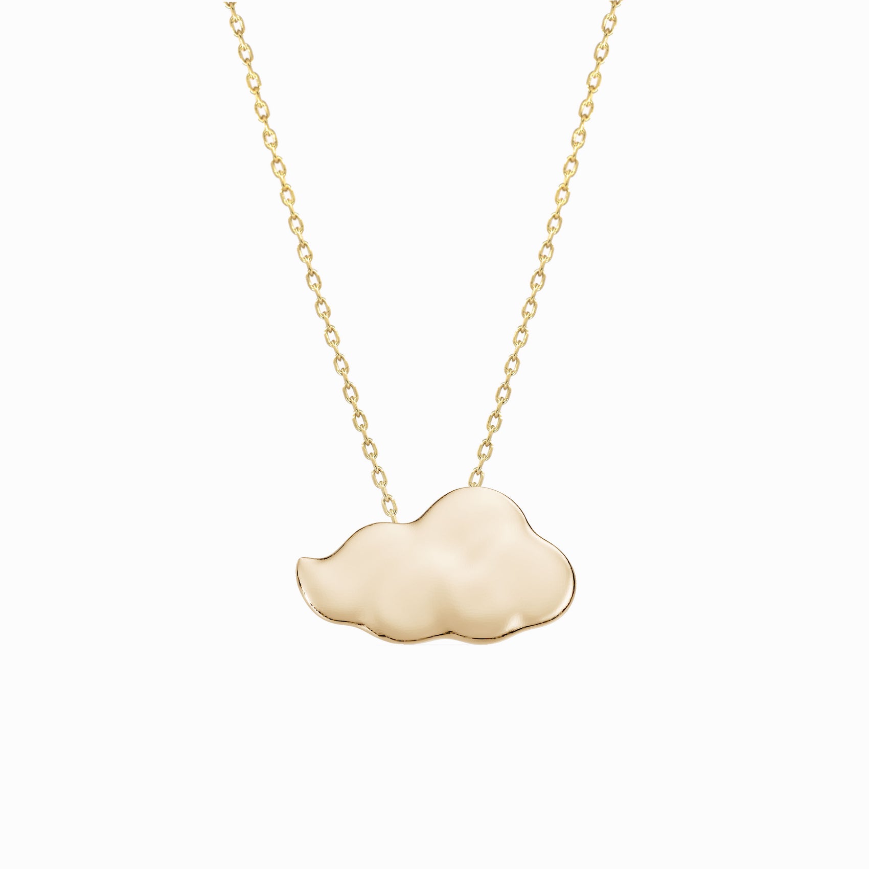 Gureum Cloud Charm Necklace 14K Solid Gold | The Eternal Ten 구름 | Ten Symbols of Longevity 십장생 | BY L’AIMÉ NEW YORK 