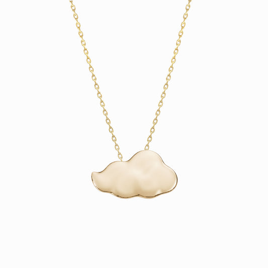 Gureum Cloud Charm Necklace 14K Solid Gold | The Eternal Ten 구름 | Ten Symbols of Longevity 십장생 | BY L’AIMÉ NEW YORK 