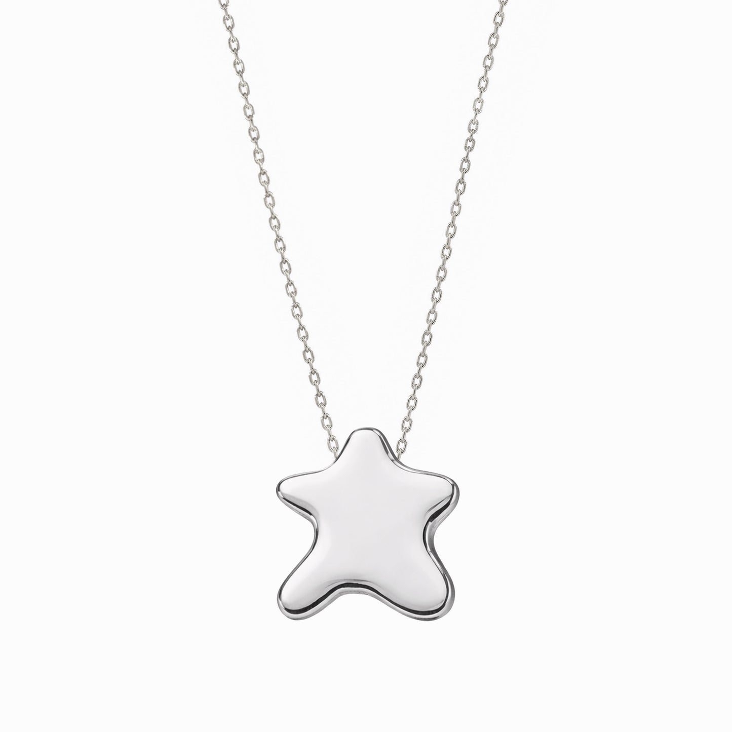 Puffy Hangul Initial Pendant ㅊ Sterling Silver 한글 목걸이 | BY L’AIMÉ NEW YORK 
