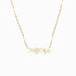 Hangul Custom Name Star Natural Diamond Necklace Korean 14K Solid Gold – Personalized