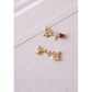 Korean Custom Name Birthstone Necklace 14K Solid Gold – Personalized