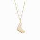 Puffy Korean Alphabet Hangul Initial Necklace 14K Solid Gold 한글 이름 목걸이 BY LAIME NEW YORK