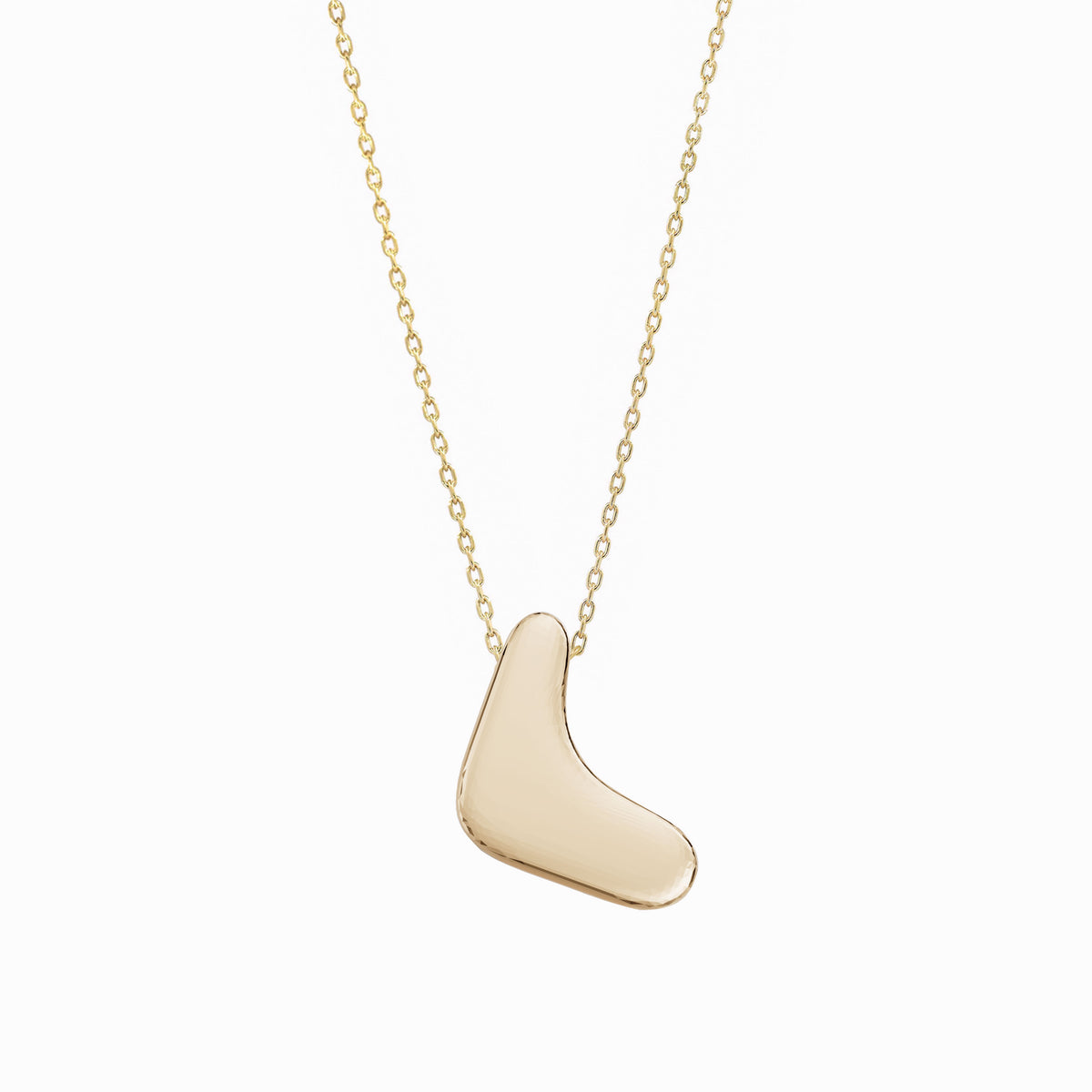 Puffy Bubble Hangul Initial Korean Letter Pendant 14K Solid Gold 한글 목걸이 | BY L’AIMÉ NEW YORK  바이라메 뉴욕