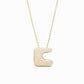 Puffy Bubble Hangul Initial Korean Letter Pendant 14K Solid Gold 한글 목걸이 | BY L’AIMÉ NEW YORK  바이라메 뉴욕