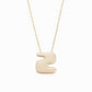 Puffy Bubble Hangul Initial Korean Letter Pendant 14K Solid Gold 한글 목걸이 | BY L’AIMÉ NEW YORK  바이라메 뉴욕