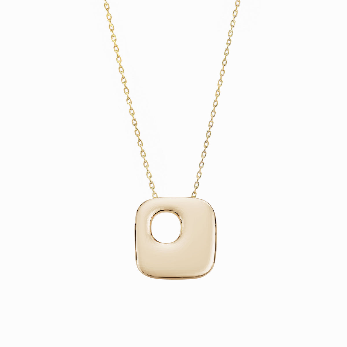 Puffy Bubble Hangul Initial Korean Letter Pendant 14K Solid Gold 한글 목걸이 | BY L’AIMÉ NEW YORK  바이라메 뉴욕
